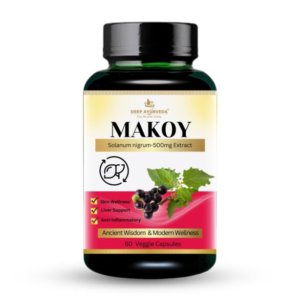 Makoy (Solanum nigrum) Vegan Capsule Liver Health, Aid digestion, Improve Appetite and Detoxification